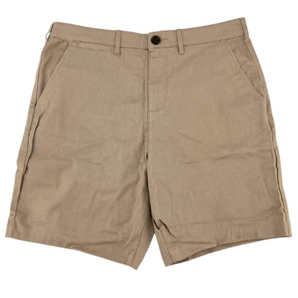 JACHS New York | Men's Flat Front Shorts | Beige | Size 32